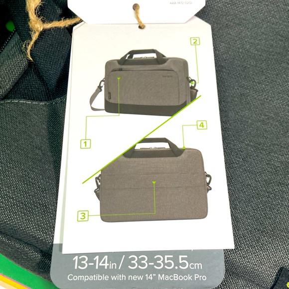 NWT Targus EcoSmart 13-14” Cypress Collection Laptop Case (Fits 14” MacBook Pro) - Picture 11 of 13